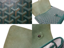 画像をギャラリービューアに読み込む, 極美品 GOYARD ゴヤール ハンドバッグ シタダン メッセンジャーPM PVCコーティングキャンバス グリーン シルバー金具 中古 57021