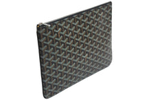 Load image into Gallery viewer, 新品同様 GOYARD ゴヤール クラッチバッグ セナ MM PVCコーティングキャンバス ブラウン シルバー金具 中古 57023