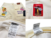 画像をギャラリービューアに読み込む, 新品未使用 KIDSUPER キッドスーパー ストレートパンツ 刺繍 AW23-PT-14 ホワイト コーデュロイ サイズ32 中古 57037