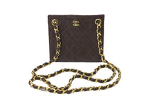 Load image into Gallery viewer, CHANEL シャネルチェーンショルダーバッグ ココマーク マトラッセ ラムスキン 1985〜1990 ダークブラウン ゴールド 美品 中古 57039