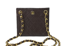 Load image into Gallery viewer, CHANEL シャネルチェーンショルダーバッグ ココマーク マトラッセ ラムスキン 1985〜1990 ダークブラウン ゴールド 美品 中古 57039