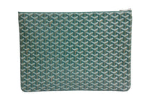 画像をギャラリービューアに読み込む, 新品未使用 GOYARD ゴヤール クラッチバッグ セナ GM SENAT2GMLTY09CL09P グリーン シルバー金具 中古 57068
