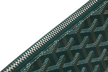画像をギャラリービューアに読み込む, 新品未使用 GOYARD ゴヤール クラッチバッグ セナ GM SENAT2GMLTY09CL09P グリーン シルバー金具 中古 57068