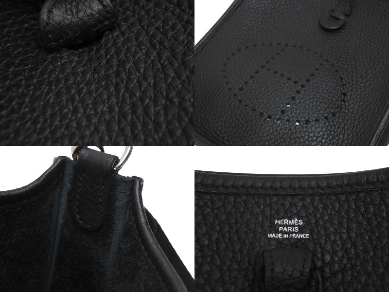 新品同様 HERMES エルメス ショルダーバッグ エヴリンTPM トリヨンクレマンス ブラック U刻印 シルバー金具 中古 57112 –  Casanova Vintage