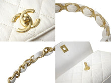 Load image into Gallery viewer, 極美品 CHANEL シャネル マトラッセ チェーン ショルダーバッグ 31番台 2WAY ホワイト トップハンドル ココマーク 中古 57139