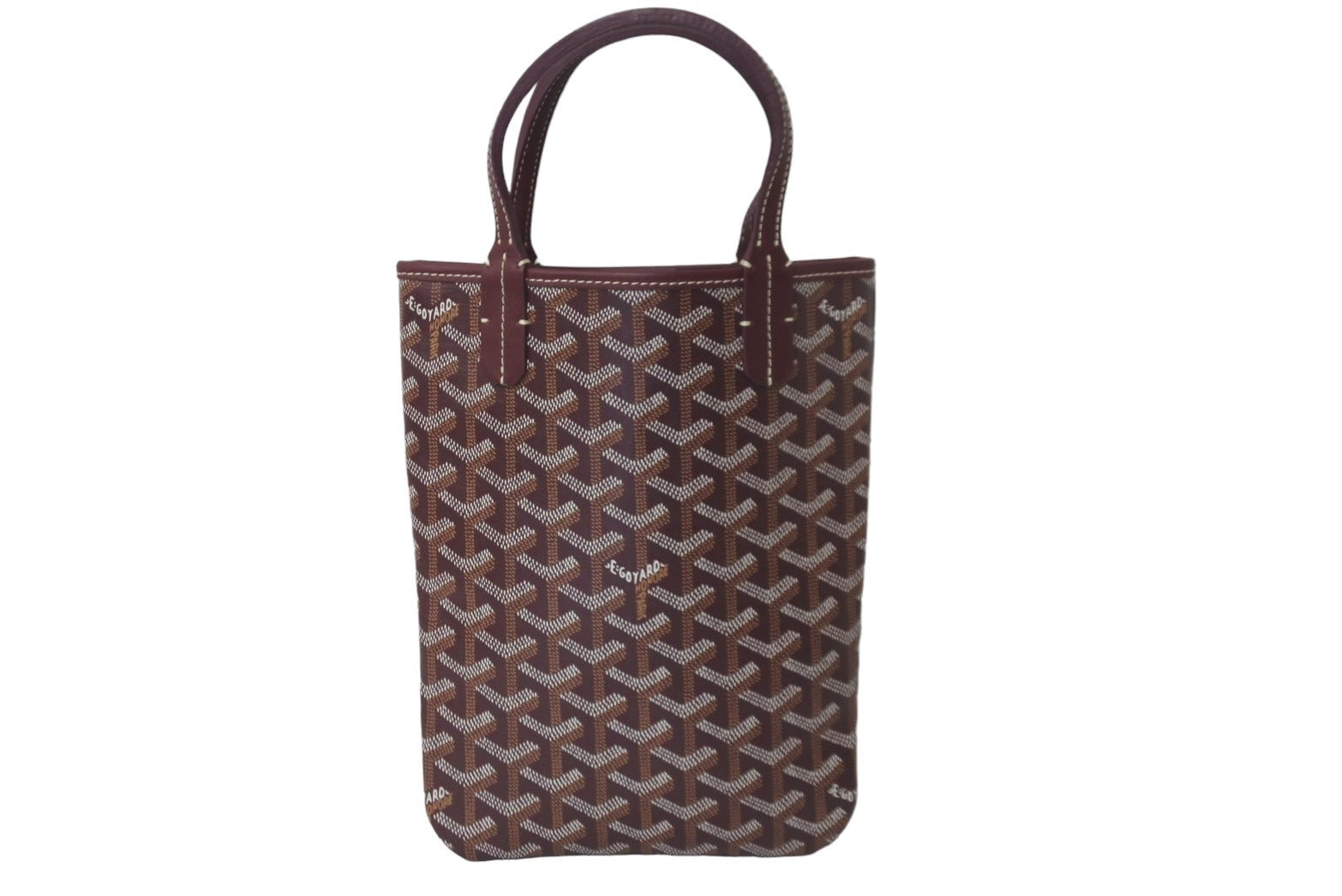 極美品 GOYARD ゴヤール ハンドバッグ ミニトートバッグ ポワティエ ボルドー コーティングキャンバス レザー 中古 57157 –  Casanova Vintage