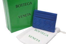 Load image into Gallery viewer, BOTTEGAVENETA ボッテガヴェネタ カードケース イントレチャート ブルー 美品 中古 57173