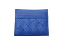 Load image into Gallery viewer, BOTTEGAVENETA ボッテガヴェネタ カードケース イントレチャート ブルー 美品 中古 57173