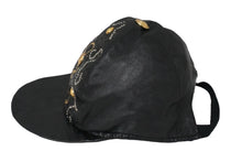 Load image into Gallery viewer, VERSACE ヴェルサーチ キャップ 帽子 メデューサ ヴィンテージ 90年代 レザー ブラック ゴールド金具 サイズS 良品 中古 57191