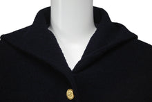 画像をギャラリービューアに読み込む, 極美品 CHANEL シャネル セーラー ツイード ジャケット ネイビー ショート丈 テーラード ゴールド金具 アウター 中古 57201