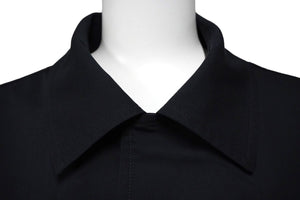 極美品 OFF-WHITE オフホワイト 半袖シャツ ブラック コットン ポリエステル エラスタン サイズXL 中古 57221