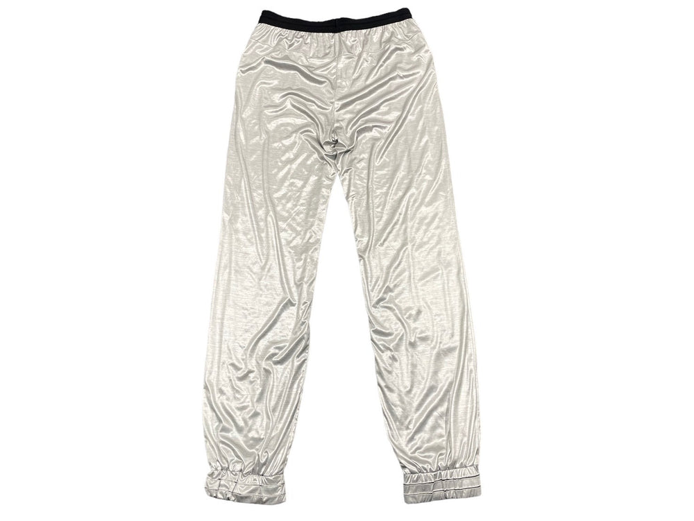 CHANEL pants, silver, size 38, with Coco Mark, polyester, A.W002 P43496K04412 Excellent condition, used, 57243