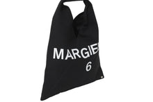 Load image into Gallery viewer, MM6 Maison Margiela エムエムシックス ジャパニーズ トートバッグ ブラック キャンバス S54WD0043 P4537 美品 中古 57294