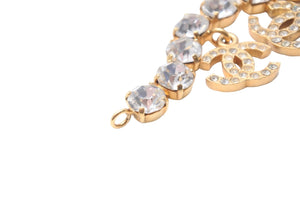 CHANEL Chanel Bracelet Vintage 96P Coco Mark Rhinestone Gold GP Good Condition Used 57341