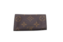 画像をギャラリービューアに読み込む, LOUIS VUITTON ルイヴィトン M69517 キーケース ミュルティクレ 4 モノグラム ブラウン ゴールド金具 中古 57359
