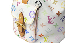 画像をギャラリービューアに読み込む, LOUIS VUITTON ルイヴィトン ショルダーバッグ M42229 村上隆 プチノエ ブロン マルチカラー ゴールド金具 良品 中古 57379