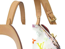 画像をギャラリービューアに読み込む, LOUIS VUITTON ルイヴィトン ショルダーバッグ M42229 村上隆 プチノエ ブロン マルチカラー ゴールド金具 良品 中古 57379