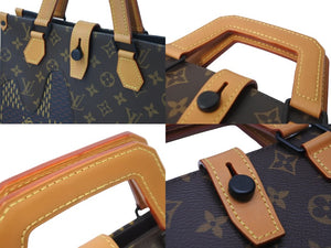 新品同様 LOUIS VUITTON ルイヴィトン NIGO ダミエ ジャイアント LVスクエアード N40355 ミニトート 2020AW ブラウン 中古 57409