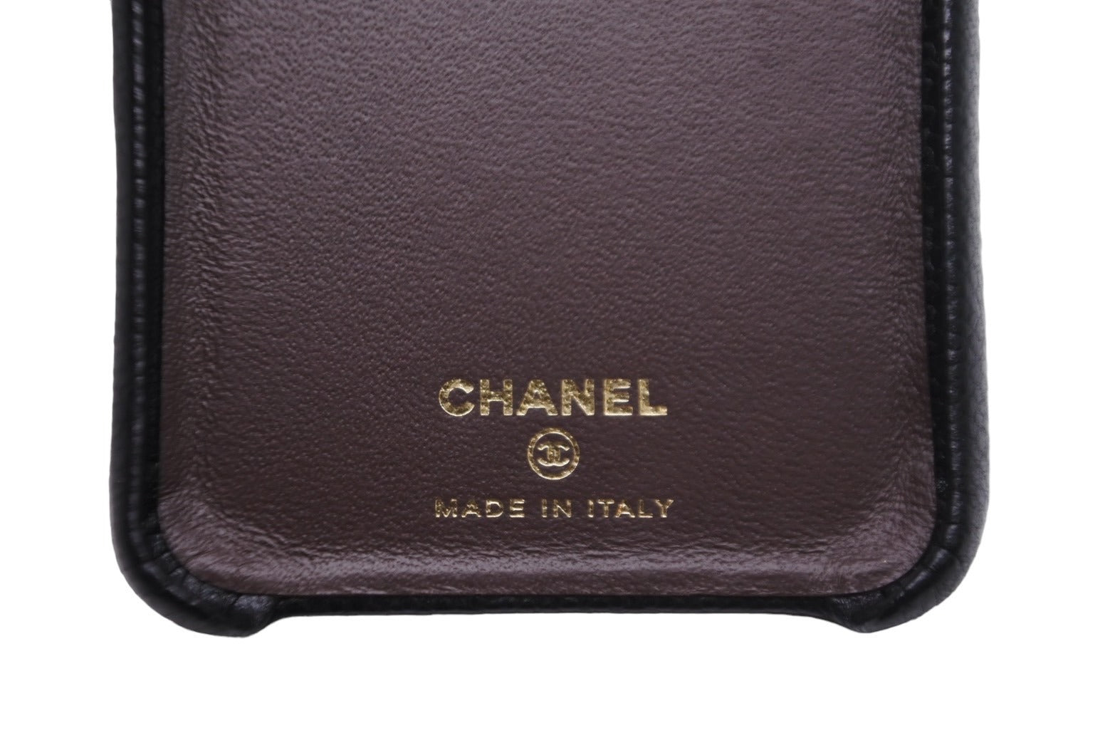 SALE／37%OFF CHANEL ブラックキャビアスキン iPhone X X/XS ...