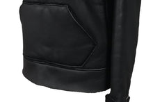 Load image into Gallery viewer, NUMBER(N)INE ナンバーナイン シープスキン ムートン プルオーバー パーカー ブラック 羊革 フーディ― サイズ1 美品 中古 57448