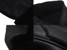 Load image into Gallery viewer, NUMBER(N)INE ナンバーナイン シープスキン ムートン プルオーバー パーカー ブラック 羊革 フーディ― サイズ1 美品 中古 57448