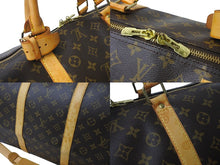 画像をギャラリービューアに読み込む, LOUIS VUITTON ルイヴィトン ボストンバッグ キーポル バンドリエール 60 モノグラム ブラウン M41412 美品 中古 57521