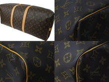 画像をギャラリービューアに読み込む, LOUIS VUITTON ルイヴィトン ボストンバッグ キーポル バンドリエール 60 モノグラム ブラウン M41412 美品 中古 57521