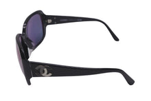 画像をギャラリービューアに読み込む, CHANEL シャネル ココマーク サングラス ブラック 57☐18 130 5101 ロゴ アイウェア 小物 メガネ 眼鏡 良品 中古 57545