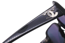 画像をギャラリービューアに読み込む, CHANEL シャネル ココマーク サングラス ブラック 57☐18 130 5101 ロゴ アイウェア 小物 メガネ 眼鏡 良品 中古 57545