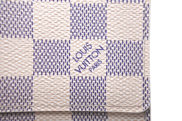 LOUIS VUITTON ルイヴィトン ダミエアズール アンヴェロップ カルト ドゥ ヴィジット 名刺入れ N61746 美品 中古 57554