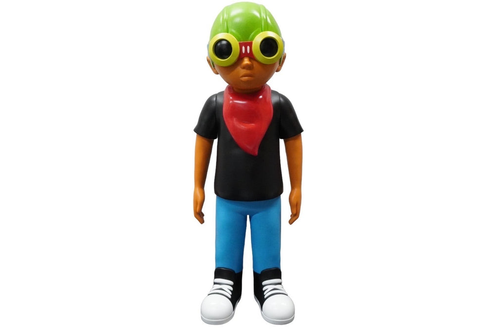 極美品 HEBRU BRANTLEY へブルブラントリー マインドスタイル フライボーイ ブラックTシャツ フィギュア 中古 57599