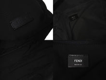 画像をギャラリービューアに読み込む, FENDI フェンディ リュック デイパック モンスター バッグバグズ 7VZ012 ナイロン ブラック イエロー シルバー金具 美品 中古 57645