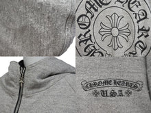 画像をギャラリービューアに読み込む, CHROME HEARTS クロムハーツ その他アウター フードジャケット リバーシブル ダガー クロス シルバー925 美品 中古 57654