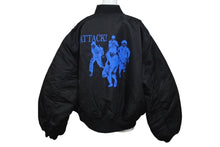 画像をギャラリービューアに読み込む, FFF POSTAL SERVICE トリプルエフポスタルサービス ボンバージャケット MA1 ナイロン ポリエステル ブラック 美品 中古 57680