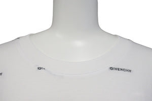 GIVENCHY ジバンシィ 半袖Ｔシャツ 総柄 ロゴ コットン ホワイト BM716R3YE4 2023AW 美品 中古 57706