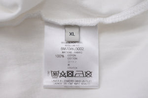 GIVENCHY ジバンシィ 半袖 Ｔシャツ BRANDED TAPE DETAILS BM70WJ3002 コットン ホワイト 良品 中古57707
