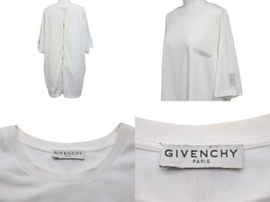 GIVENCHY ジバンシィ 半袖 Ｔシャツ BRANDED TAPE DETAILS BM70WJ3002 コットン ホワイト 良品 中古57707