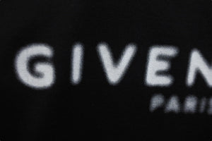 Givenchy ジバンシー 半袖Ｔシャツ トップス ロゴプリント ロゴ金具 コットン ブラック ホワイト シルバー金具 美品 中古 57708