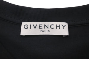 GIVENCHY ジバンシィ 半袖Ｔシャツ Ribbon Trimmed Logo BM70VA3002 ブラック コットン 美品 中古 57712