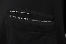 Load image into Gallery viewer, GIVENCHY ジバンシィ 半袖Ｔシャツ Ribbon Trimmed Logo BM70VA3002 ブラック コットン 美品 中古 57712