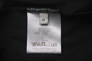 GIVENCHY ジバンシィ 半袖Ｔシャツ Ribbon Trimmed Logo BM70VA3002 ブラック コットン 美品 中古 57712