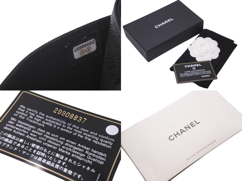 極美品 CHANEL シャネル ココマーク カードケース キャビアスキン 29