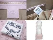 Load image into Gallery viewer, 新品未使用 MCM エム・シー・エム 2wayクラッチバッグ MYZCAT08QH001 ヴィセトス柄 ピンク ゴールド金具 57738