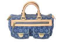 Load image into Gallery viewer, 極美品 LOUIS VUITTON ルイヴィトン ハンドバッグ M95019 ネオスピーディ モノグラムデニム ブルー ゴールド金具 中古 57775