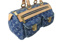 Load image into Gallery viewer, 極美品 LOUIS VUITTON ルイヴィトン ハンドバッグ M95019 ネオスピーディ モノグラムデニム ブルー ゴールド金具 中古 57775