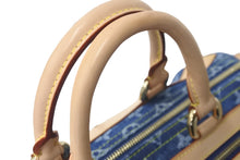 Load image into Gallery viewer, 極美品 LOUIS VUITTON ルイヴィトン ハンドバッグ M95019 ネオスピーディ モノグラムデニム ブルー ゴールド金具 中古 57775