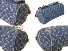 Load image into Gallery viewer, 極美品 LOUIS VUITTON ルイヴィトン ハンドバッグ M95019 ネオスピーディ モノグラムデニム ブルー ゴールド金具 中古 57775