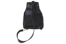 Load image into Gallery viewer, CHANEL シャネル 巾着ショルダーバッグ デカココマーク 1番台 キャビアスキン ブラック ゴールド金具 美品 中古 57790