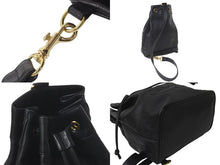 Load image into Gallery viewer, CHANEL シャネル 巾着ショルダーバッグ デカココマーク 1番台 キャビアスキン ブラック ゴールド金具 美品 中古 57790