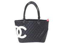 Load image into Gallery viewer, CHANEL シャネル トートバッグ ココマーク A25167 9番台 2005年 カーフスキン ブラック ピンク シルバー金具 良品 中古 57810